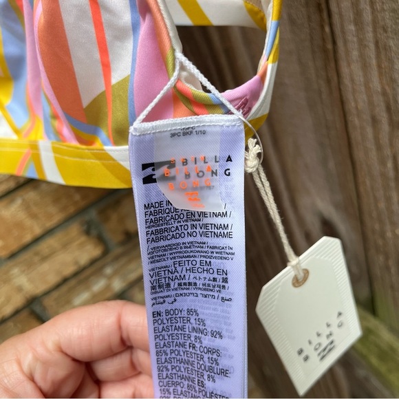 Billabong Multicolor Striped Bikini Top - Picture 3 of 4